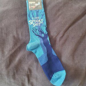 LAST CHANCE - I LIKE SPOOKY SH*T CREW SOCKS (M 7-12) NWT